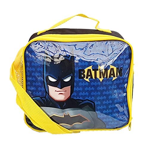 Image of Batman Character Lunch Bag for Kids - Insulated with Adjustable Strap - Lightweight and Perfect for School, Nursery, and Travel