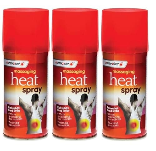 Image of 3X Massaging Heat Spray 125ml Fast Pain Relief Muscle Injury Treatment, Ready to Use, Muscle Relief & Comfort