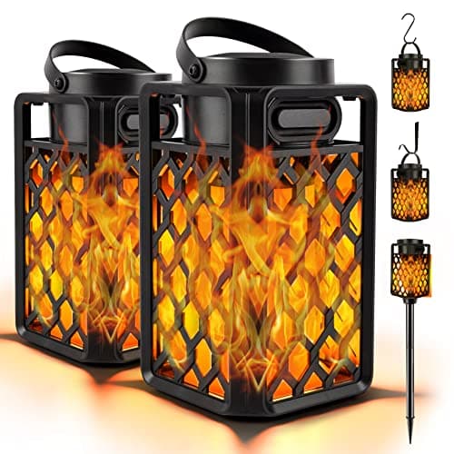 Image of Outdoor Bluetooth Speaker with Flame Atmosphere, Waterproof Wireless Speaker, Camping Patio Accessories, 10W Stereo Sound, Gifts for Men, Women, Dad(2 Pack)