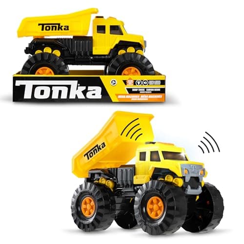 Image of Tonka Mega Machines, Dump Truck, Construction Gift Gift Set for Boys and Girls, Vehicle Playset, 3+ Kids, Basic Fun 06248