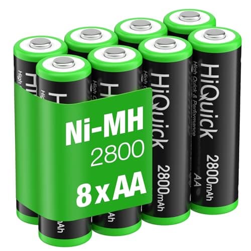 Image of HiQuick Ni-MH AA 8pcs 2800mAh Rechargeable Batteries High Capacity 1.2 Volt(1.2 V) Rechargeable Battery AA Low Self-Discharge