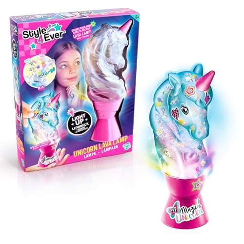 Image of Canal Toys Unicorn Make Your Own Lava Lamp Kit for Kids – DIY Colour Swirl Lamp | Creative Bedroom Light Craft Set | Gift for Girls Age 6+