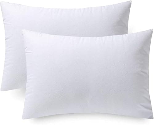 Image of CHILIMILII Set of 2,4 Oblong/Rectangular Cushions, Inserts, Inners- Hollow Fibre Filled Oblong Cushions-Bounce Back Cushions (2, 10x16)