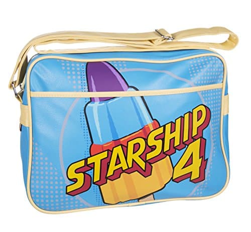 Image of TruffleShuffle Walls Starship 4 Classic Retro Messenger Bag, Blue, Blue