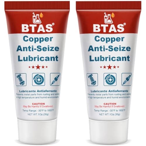 Image of BTAS Anti Seize Lubricant Copper Grease High Temp Never Antiseize for Spark Plug Threads Bolts 30g 2 Pcs