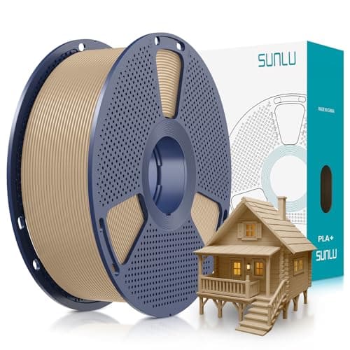 Image of SUNLU PLA Plus 3D Printer Filament, 1.75mm PLA+ 3D Filament for FDM 3D Printer & 3D Pens, Neatly Wound Filament, Strong and Toughness, Dimensional Accuracy +/- 0.02 mm, 1KG Spool(2.2 LBS), Oak