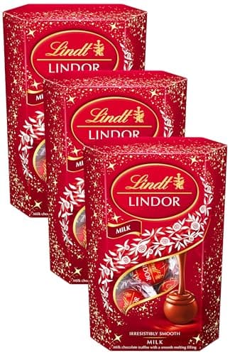 Image of Lindt Lindor Milk Chocolate Truffles Box - Approx 16 balls, 200g - Chocolate Truffles with a Smooth Melting Filling - Gift Present - Mother's Day, Birthday, Celebrations, Congratulations, Thank you