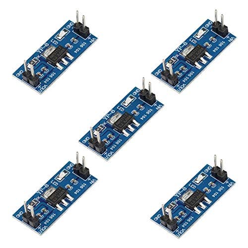 Image of VKLSVAN 5PCS AMS1117-3.3V DC-DC Buck Converter Voltage Regulator Power Regulator Module 4.5V - 7V to 3.3V 800mA for Power Transformers
