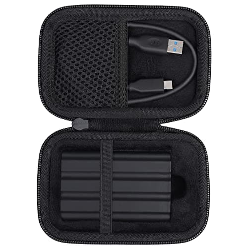 Image of co2CREA Hard Storage Carrying Case for SAMSUNG T7 Shield /T9 Portable Solid State Drives 1TB 2TB 4TB External SSD Hard EVA Shockproof Storage Travel Bag