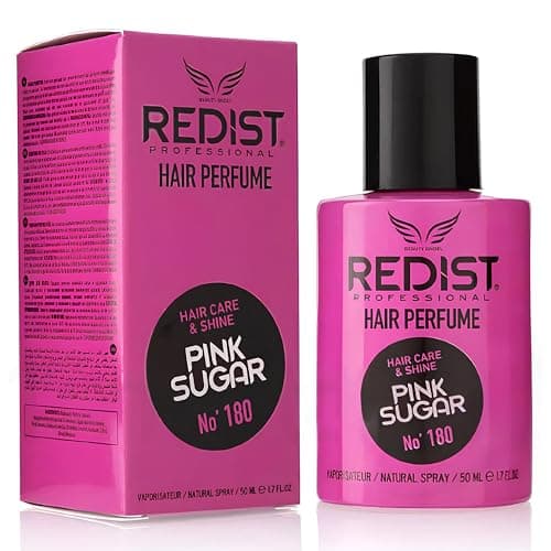 Image of Redist Hair Perfume 50ml – Miracle, Turquoise Crystal, Sweet Spice, Love Garden, Pink Sugar | Long-Lasting Hair Mist with Shine, Odour Neutraliser & Nourishing Care (Pink Sugar)
