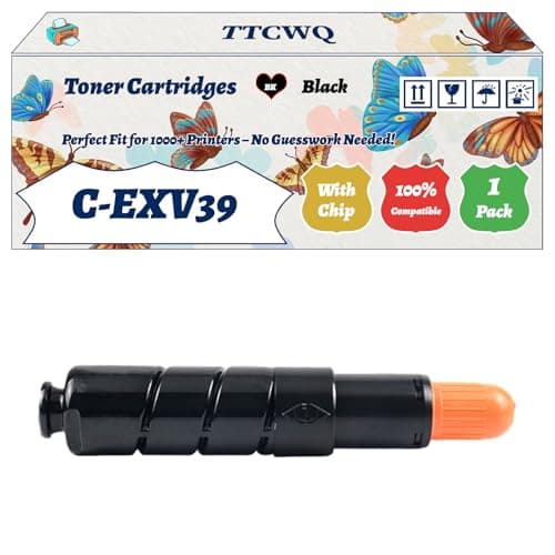 Image of Compatible for Canon C-EXV39 Toner Cartridges Work for Canon iR ADVANCE 4225i iR ADVANCE 4235i iR4025i iR4035i iR4225i iR4235i iR4245i Printers (1 Pack Black)