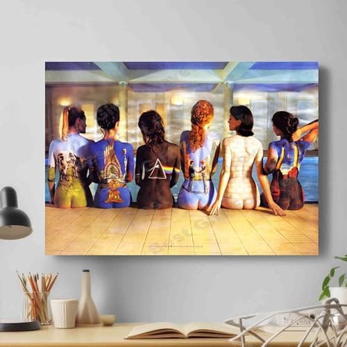Image of Pink Floyd Back Catalogue Print Canvas Wall Art Picture Print Best Gift for Home Office Room Modern Decoration (91cm X 61cm)