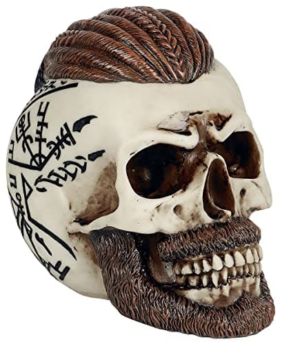 Image of Nemesis Now Ragnar Skull 16cm Figurine Ivory, Resin