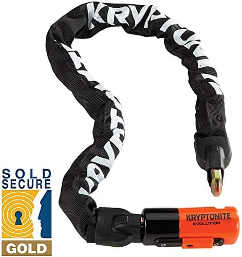 Image of Kryptonite Locks Evolution Series 4 1090 90cm Integrated Bike Chain Lock - Sold Secure Gold
