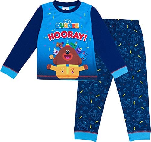 Image of Hey Duggee Boys Pyjamas Squirrel Club PJs Ages 12 Months to 6 Years Old (4-5 Years) Blue