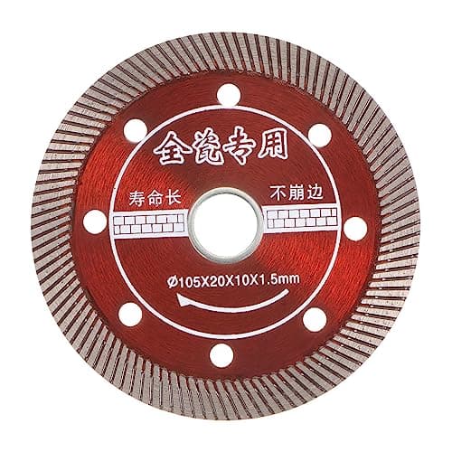 Image of sourcing map Diamond Blade, 4" 105mm Diamond Saw Blades Diamond Cutting Wheel with 20mm Arbor for Masonry Saw for Tile Concrete, Masonry, Brick, Marble and Other Stone, Red
