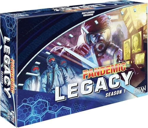 Image of Z-Man Games, Pandemic Legacy Season 1 Blue Edition, Board Game, Ages 13+, For 2 to 4 Players, 60 Minutes Playing Time