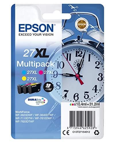 Image of Epson Alarm Clocks Ink Cartridge for WorkForce WF-7620DTWF Series - Yellow/Magenta/Cyan