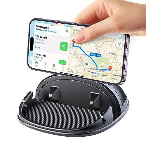 Image of Beeasy Car Phone Holder Dashboard, Anti-Slip Silicone Phone Holder for Cars Universal, Dash Phone Mount for iPhone 17/16/15/14/13/12 Pro Max Samsung S26 S25 S24 S23 Ultra, Smartphones, GPS Devices