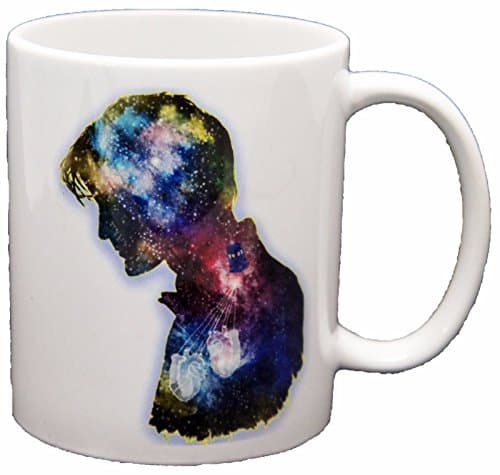 Image of Matt Smith Doctor Who Stars Tardis Heart Novelty Printed Mug Mugs-Gift, Present