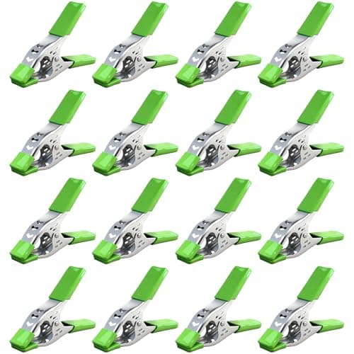 Image of SWANLAKE 16-Piece 6-inch Spring Clamp, Heavy Duty Spring Metal Spring Clamps, 2.5-inch Jaw Opening
