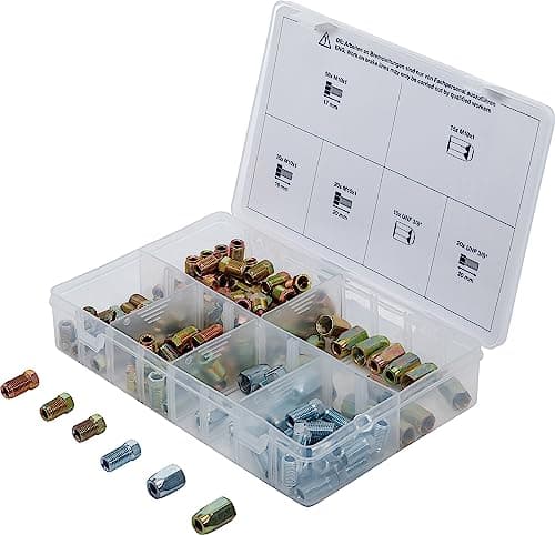 Image of BGS 70341 | Brake Pipe Fittings, Connecting Nuts and Screws Assortment | 135 pcs.