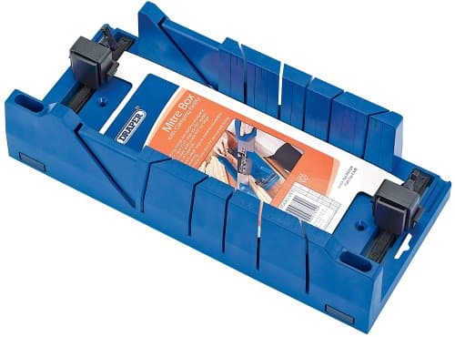 Image of Draper Clamping Mitre Block | 367 x 116 x 70mm Mitre Box | 45° , 22.5° and 90° Angle Precision Cutting Box | Moulded Coving Miter Tool | Spring Clamps | 09789