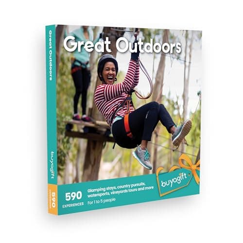 Image of Buyagift Great Outdoors Experience Box – 675 UK Adventures Including Glamping & Rafting