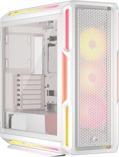 Image of Corsair iCUE LINK 5000T LX White Tempered Glass ARGB Mid-Tower ATX PC Case
