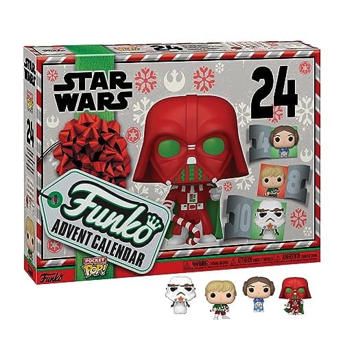 Image of Funko Advent Calendar: Star Wars Holiday - Darth Vader - 24 Days Of Surprise - Collectable Vinyl Mini Figures - Mystery Box - Gift Idea - Holiday Xmas for Girls, Boys & Kids - Christmas Countdown