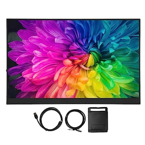 Image of PODSJD Portable Touchscreen Monitor - 16 Inch HD Display, 1920x1200 Resolution with Touch Control + Dual Speakers for Gaming Work and Multimedia Use