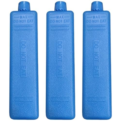 Image of Muzrunq Ice Packs, 3PCS 200ML Long Lasting Freezer Blocks for Cooler Bags Reusable Cooler Freezer Ice Packs Keep Cool Portable for Food Beverage Refrigerator Air Conditioner Fan