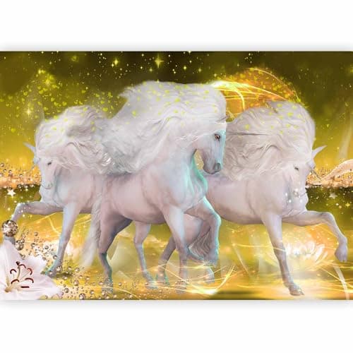 Image of murando Photo Wallpaper Unicorn 392x280 cm - Peel and Stick Self-Adhesive Foil Print Wall Mural Fantasy Abstraction g-C-0067-a-c