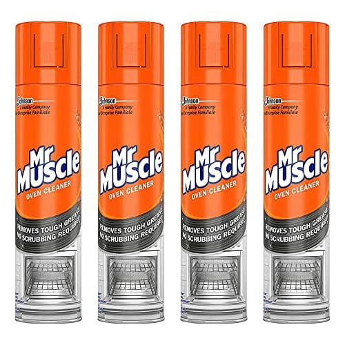 Image of 4 x Mr Muscle Oven Cleaner 300ml spray Grill BBQ Grease grime