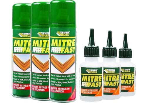 Image of 3x Mitrefast Two Part Bonding Kit Glue & Activator