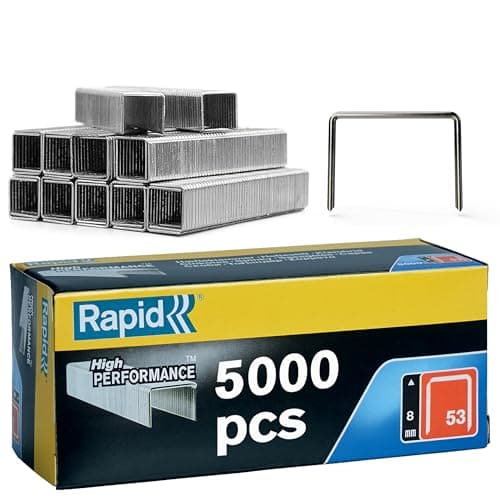 Image of Rapid High Performance Staples, No.53, Leg Length 12 mm, 11859610 - 5000 Pieces, Silver