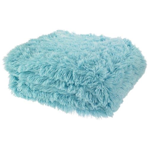 Image of Catherine Lansfield Cuddly Deep Pile 150x200cm Blanket Throw Duck Egg Blue