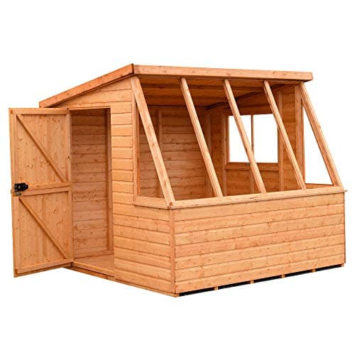 Image of Shire Potting Shed (Iceni) 8x6 Style, Brown,ICEN0806DSL-1AA