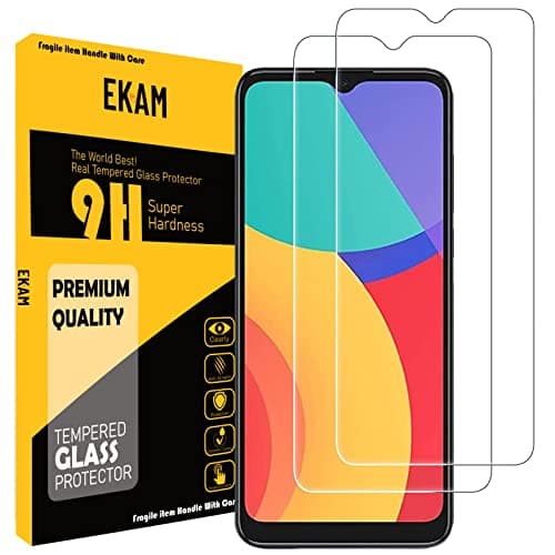 Image of Mobile Stuff Alcatel 1S 2021 / Alcatel 3L 2021, Screen Protector, (2 PACK) Premium Crystal Tempered Glass Bubble Free Anti Scratch Protective Film HD Clear