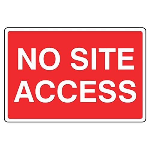 Image of LI-Safety 600x450mm No Site Access Sign - Rigid Plastic