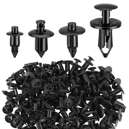 Image of 120PCS Plastic Rivets, Car Trim Clips Plastic Fasteners, Bumper Fastener Clips Compatible, Car Body Trim Clips, for UTV ATV Motorcycle M6 M7 M8 Retainer Fastener