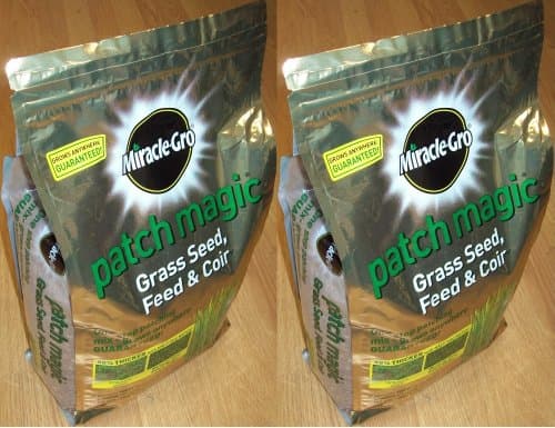 Image of 2 x Bags Miracle-Gro Patch Magic Grass Seed Feed and Coir Resealable Bag - 3.6KG