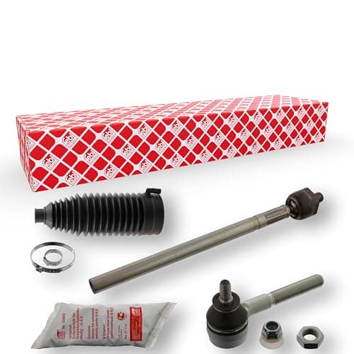 Image of febi bilstein 38997 Tie Rod with steering boot set, pack of one, Black