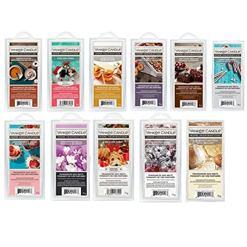 Image of Yankee Candle Wax Melts Up to 8 Hours of Fragrance Scented Wax Cube in 3 Pack x 18 Wax Cubes, White