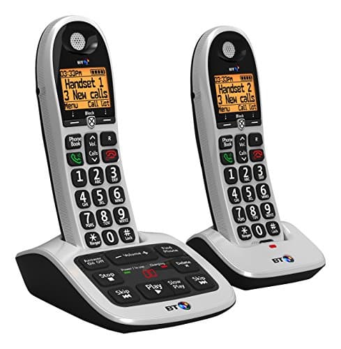 Image of BT 4600 Twin Big Button Digital Cordless Answerphone with Advanced Call Blocking (Renewed)