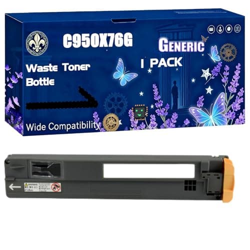 Image of C950X76G Waste Toner Bottle Compatible for Lexmark C950de X950 X950de X954de X950dhe X952 X952de Printers, Black High Yield 30000 Pages Printer Accessories (1 Pack Black)
