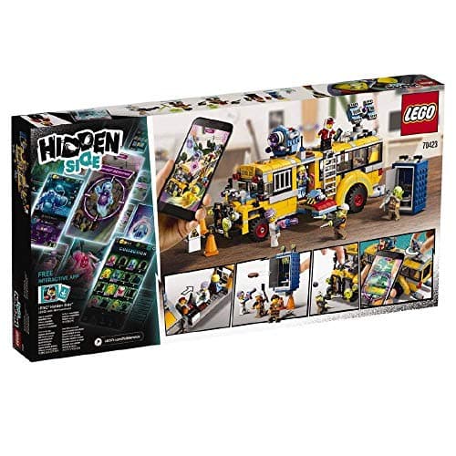 Image of LEGO Hidden Side 70423 – Paranormal Intercept School Bus 3000, Ghost Construction Toys (689 parts)