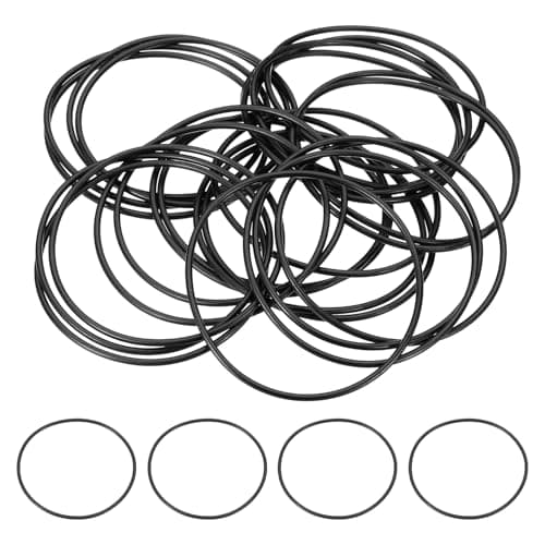 Image of sourcing map 25Pcs AS-034 O-rings, Nitrile Rubber O-Rings 2-1/8" ID, 2-1/4" OD, 1/16" Width Round Sealing Gasket for Hydraulic Pneumatic Systems Sealing Repair (90 Durometer, Black)