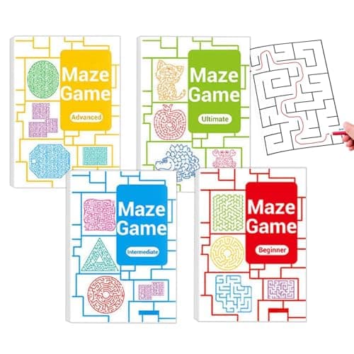 Image of Labyrinth Books - Learning Labyrinths Children's Activity Books, Set of 4 Educational Activity for Children, Teenagers, Adults