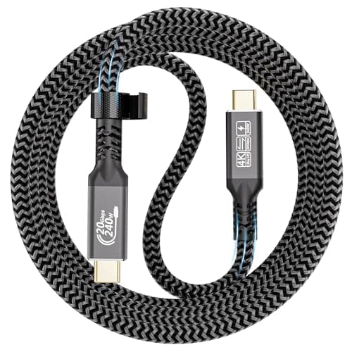 Image of CAKOBLE 240W USB C to USB C Cable 2m,20 Gbps USB C 3.2 Gen 2 PD3.1 48V/5A Type C Charging Cable Fast Charging,4K/5K@60Hz USB C Video Cable For i-Phone 15, MacBook iPad Pro, Samsung S24
